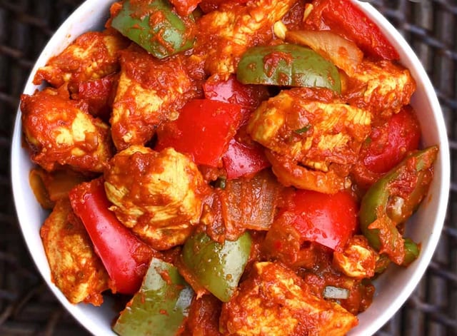 Chicken Jalfrezi.