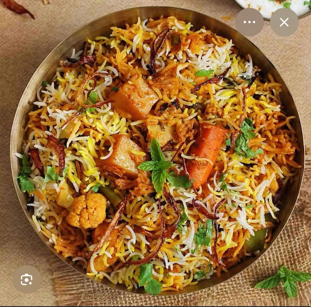 Vegetable Biryani.